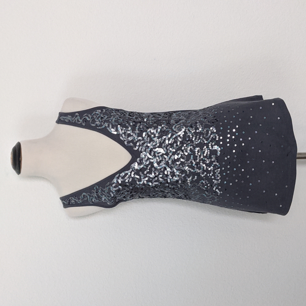 Gray Sequin Top SX - Picture 1 of 3